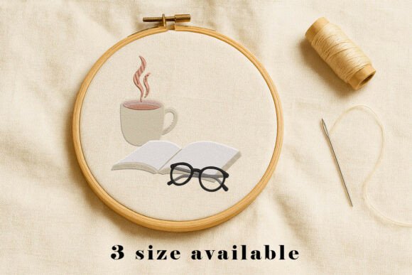 Coffee Book Glasses Embroidery Set Review