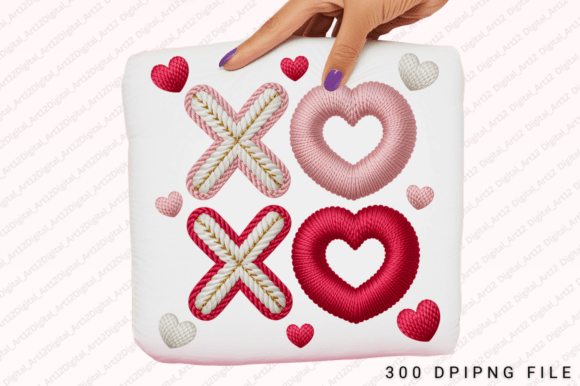 Cute Embroidery Xoxo Valentine PNG Review