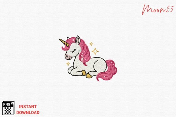 Cute Unicorn Embroidery PNG Review