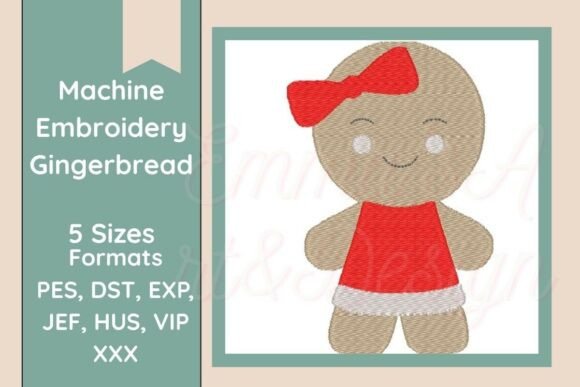 Gingerbread Girl Machine Embroidery Review