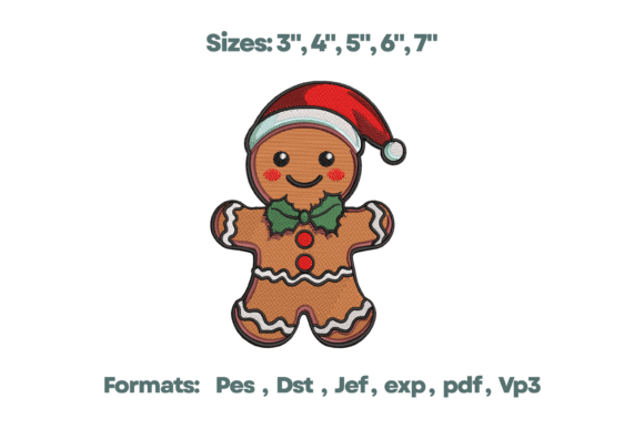 Gingerbread Santa Embroidery Review
