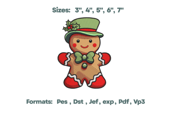 Gingerbread with Hat Embroidery Review