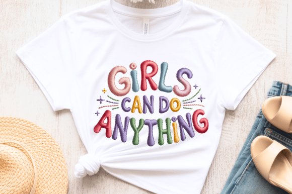 Girls Can Do Anything Embroidery PNG Review