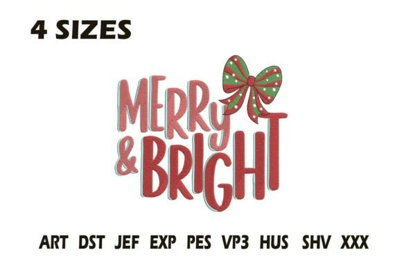 Merry and Bright Bow Embroidery Review