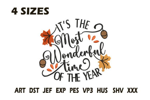 Most Wonderful Time Fall Embroidery Review
