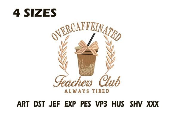 Teacher Coffee Club Embroidery File Review