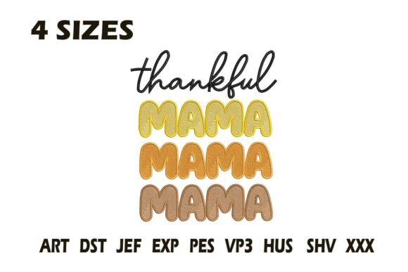 Thankful Mama Fall Embroidery Design Review